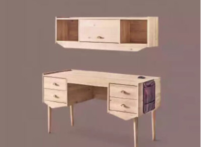 Secretary Desk Table 134x60x77 Desks Tables Furniture Wood Computer